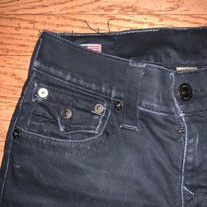 Matt Black True Religion Skinny Denim